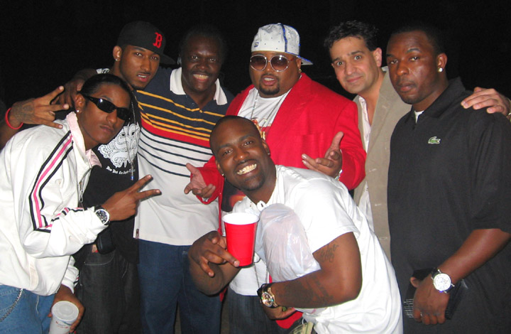 Def Jam Records artist Lloyd , rap artist Benevolent , Dale "RamBro" Ramsey, hit producer Jazze Pha, Joey P., and Kyle from the Grammy-nominated Columbia Records group Jagged Edge (in the front)